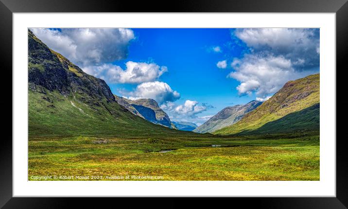 Glencoe Framed Mounted Print by Robert Mowat