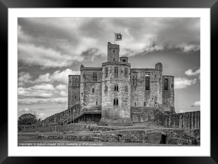 Warkworth Castle, Northumberland Framed Mounted Print by Robert Mowat