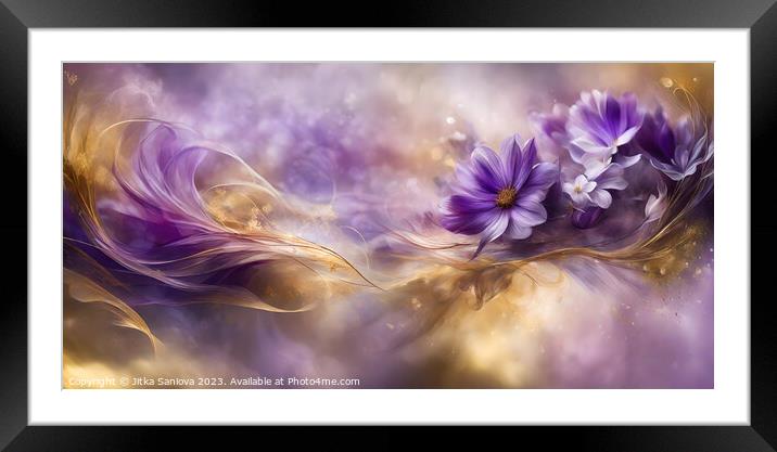 Flowery dream  Framed Mounted Print by Jitka Saniova