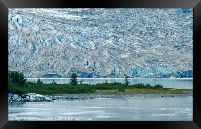 Lamplugh Glacier, Alaska Framed Print by Gavin Clarke