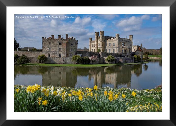 Leeds Castle Kent Framed Mounted Print by Paul Mitchell