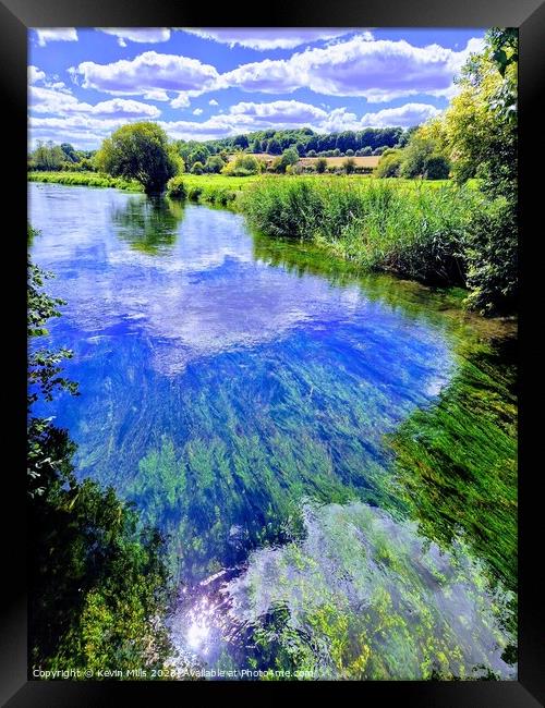 River Itchen Winchester Framed Print by Kevin Mills