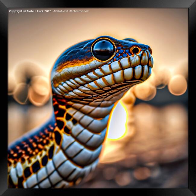 AI Snake  Framed Print by Joshua Hark