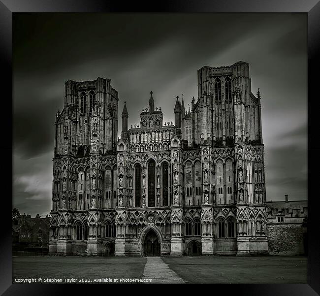 Wells Cathedral  Framed Print by Stephen Taylor