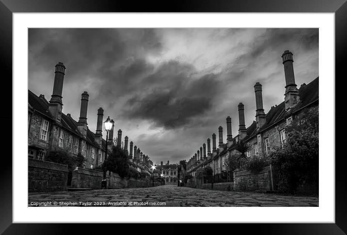Vicars Close Framed Mounted Print by Stephen Taylor
