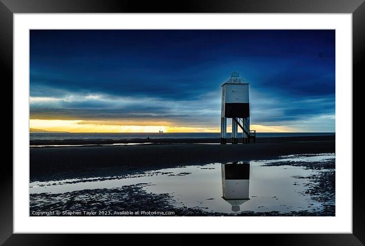 Burnham  Framed Mounted Print by Stephen Taylor