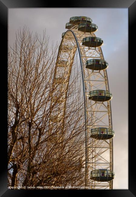 London Eye  Framed Print by James Allen