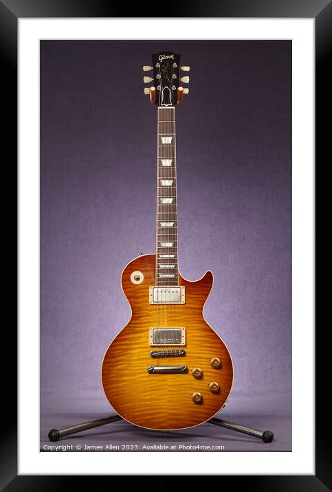 Gibsons Guitar  Framed Mounted Print by James Allen