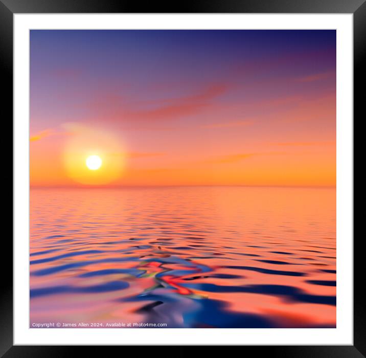 Beautiful Early Morning Spanish Sunrise  Framed Mounted Print by James Allen