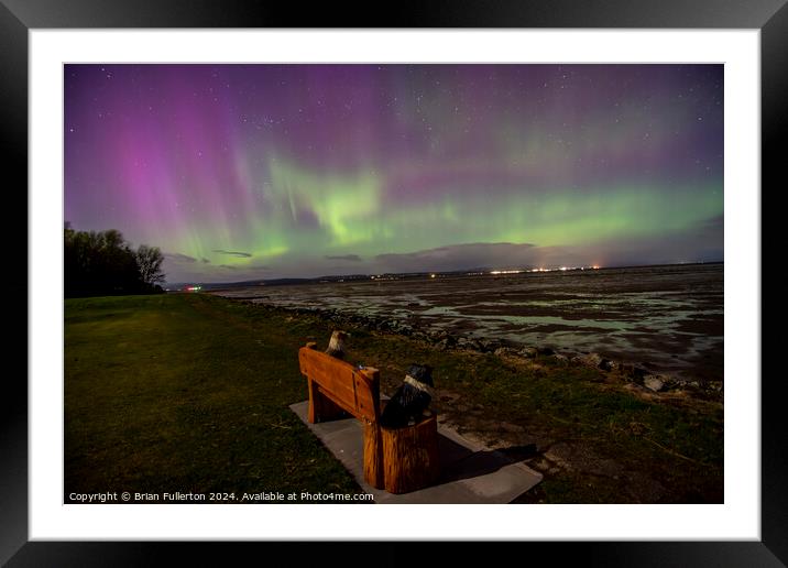 Northern lights from Tain in Scotland  Framed Mounted Print by Brian Fullerton