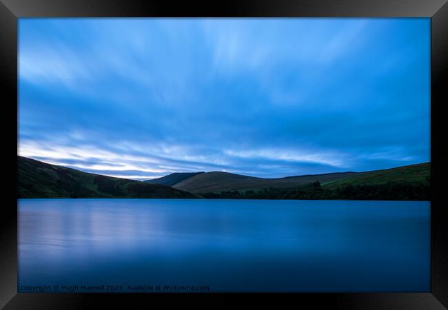 Dawn light at Glenbuck Loch in East Ayrshire, Scotland. Framed Print by Hugh Maxwell