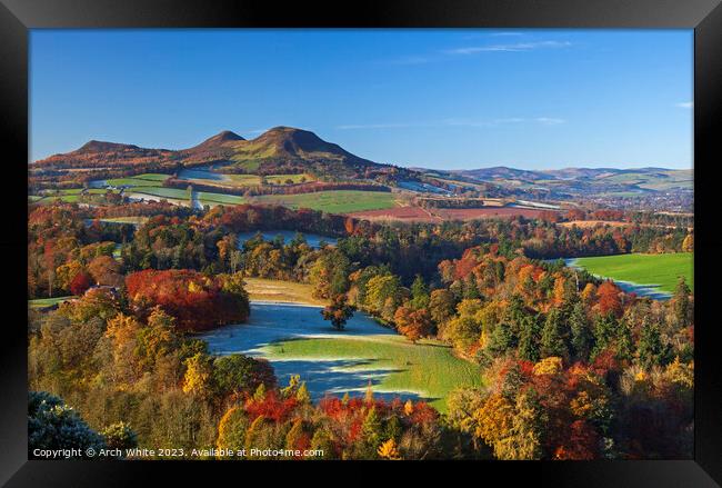 Scott's View and the Eildon Hills, Scottish Border Framed Print by Arch White