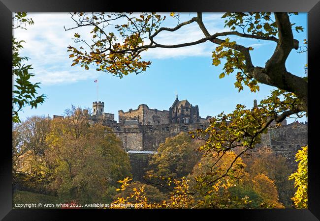 Edinburgh Castle, Scotland, UK. Framed Print by Arch White