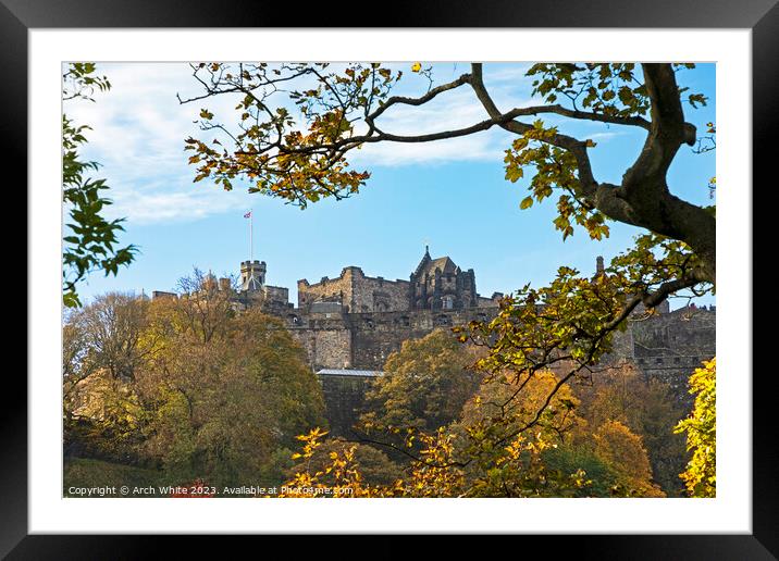 Edinburgh Castle, Scotland, UK. Framed Mounted Print by Arch White