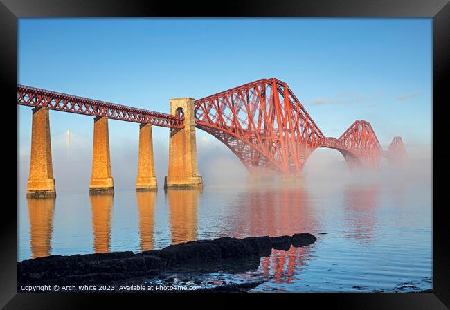 Forth Rail Bridge South Queensferry Framed Print by Arch White