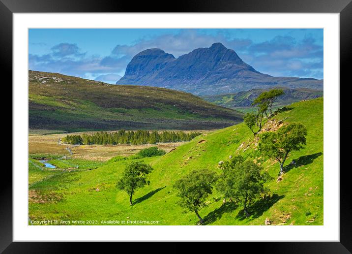 Suilven, Assynt, Wester Ross, Scottish Highlands,  Framed Mounted Print by Arch White