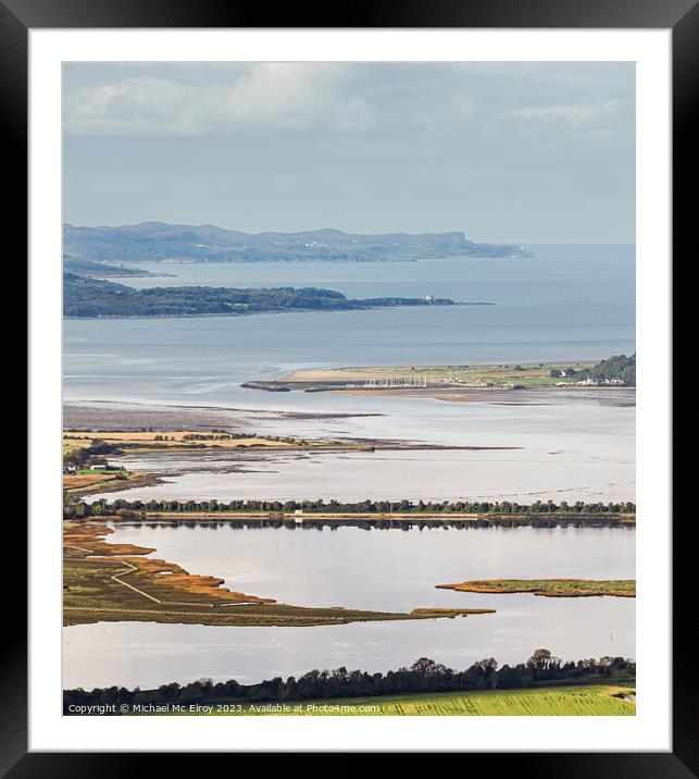 Inch Island Crossing, Lough Swilly, Ireland.  Framed Mounted Print by Michael Mc Elroy