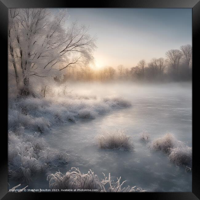 Winter Calm Framed Print by Stephen Noulton