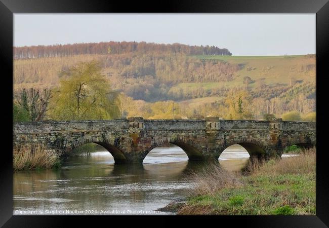 Houghton Bridge over the River Arun Framed Print by Stephen Noulton