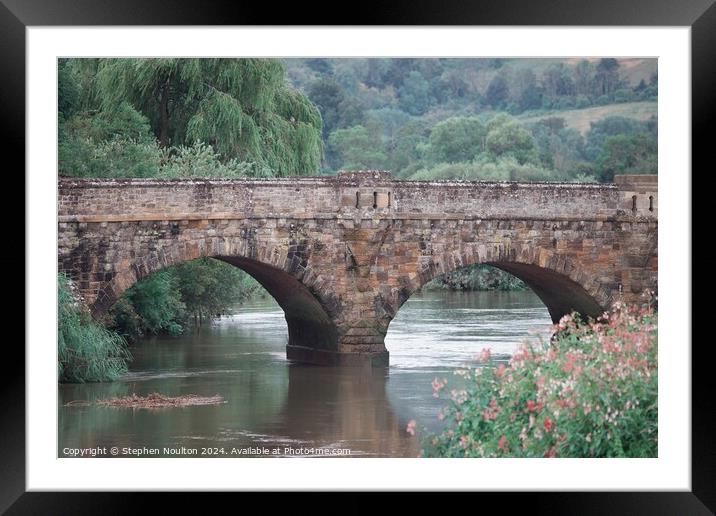 Houghton Bridge Amberley Framed Mounted Print by Stephen Noulton