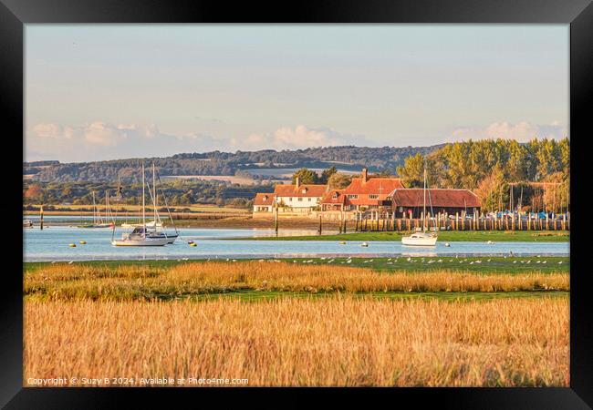 Bosham West Sussex -  Painted Effect  Framed Print by Suzy B