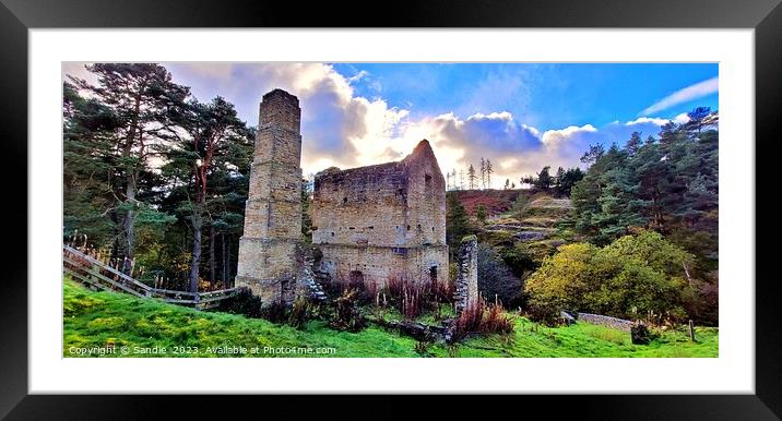 Autumn At Shildon Engine House, Blanchland Framed Mounted Print by Sandie 