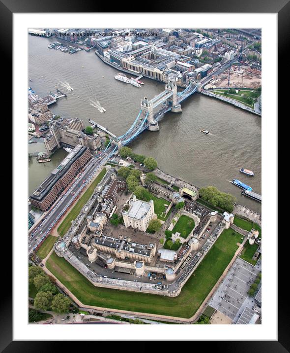 The Tower of London and Tower Bridge Framed Mounted Print by Peter Park