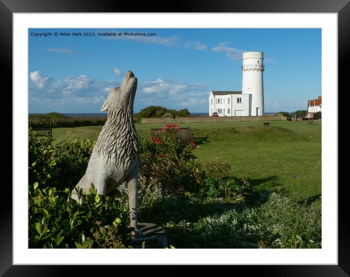 Hunstanton lighthouse Framed Mounted Print by Peter Park