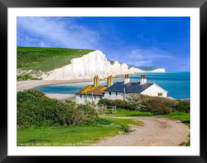 The Severn Sisters and Beachy Head  Framed Mounted Print by Peter Hatton