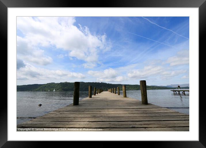 Windermere Jetty Framed Mounted Print by James Bembridge