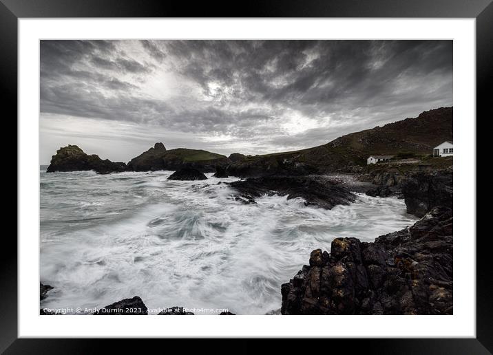 Kynance Cove in September Framed Mounted Print by Andy Durnin
