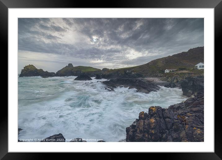 Kynance Cove in September Framed Mounted Print by Andy Durnin