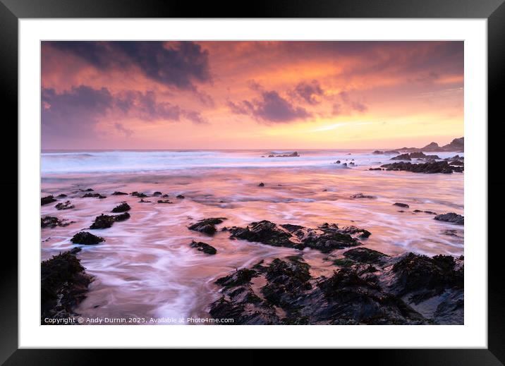 Dollar Cove Sunset Framed Mounted Print by Andy Durnin