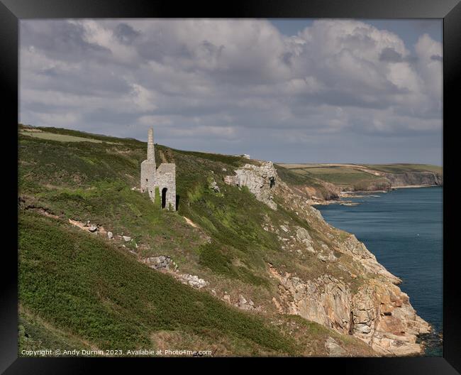 Trewavas Copper Mine Framed Print by Andy Durnin