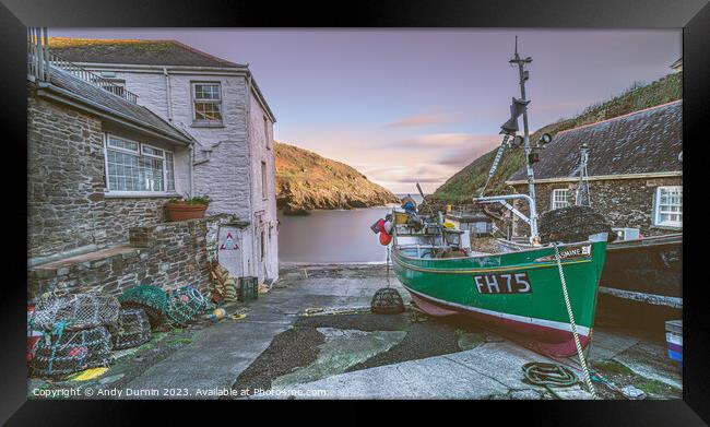 Cornish Lobster Boat Framed Print by Andy Durnin