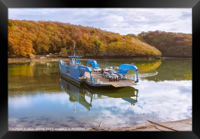 King Harry Ferry Autumn Framed Print by Andy Durnin