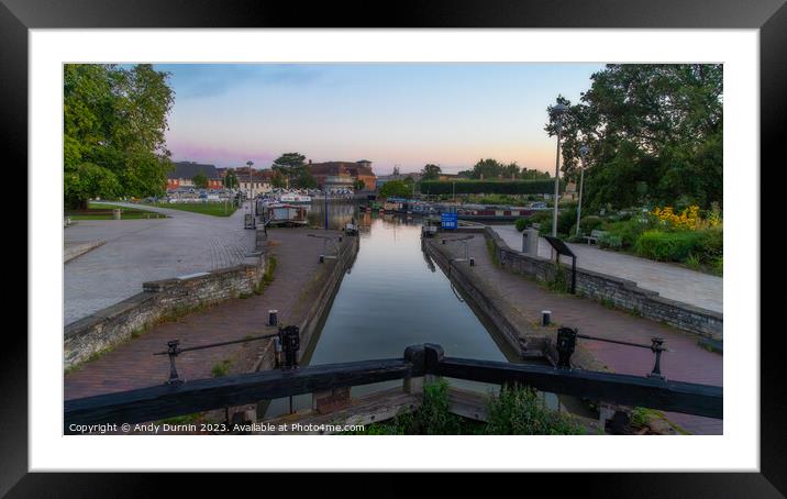 Stratford Upon Avon Sunrise Framed Mounted Print by Andy Durnin