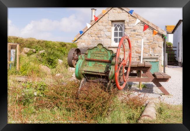 Improved Oil Cake Breaker Framed Print by Andy Durnin