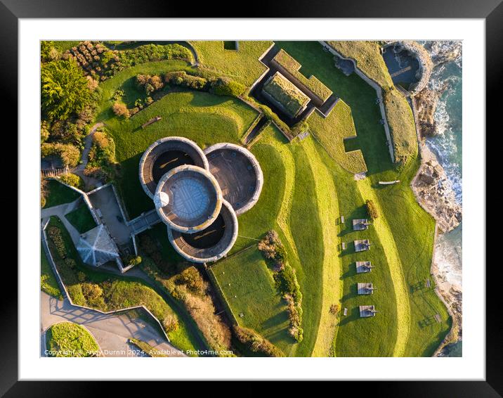 St Mawes Castle Clover Leaf Design Framed Mounted Print by Andy Durnin