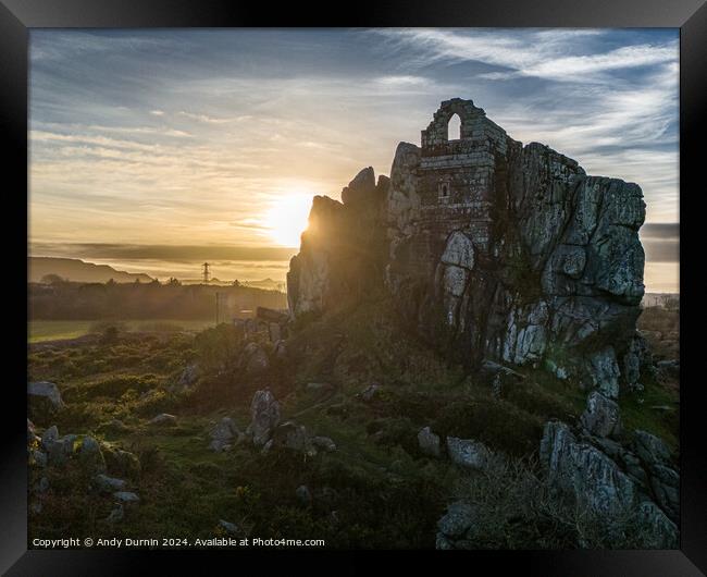 Roche Rock Framed Print by Andy Durnin