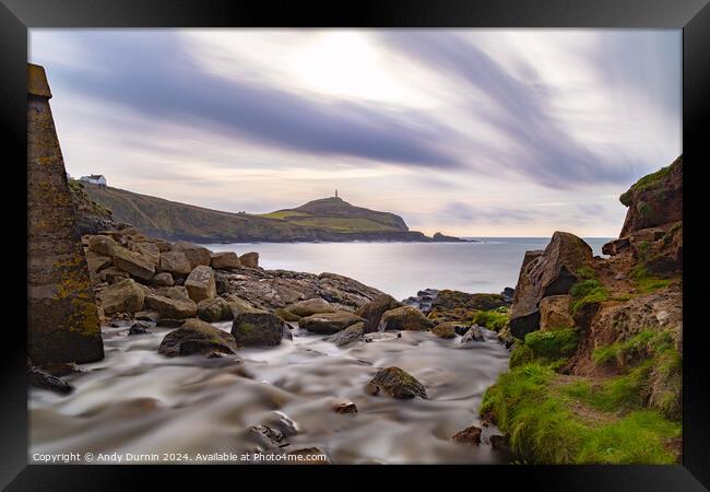 cape Cornwall from Kenidjack Valley Framed Print by Andy Durnin