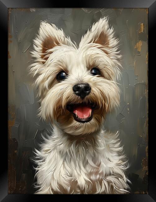 West Highland Terrier Framed Print by K9 Art