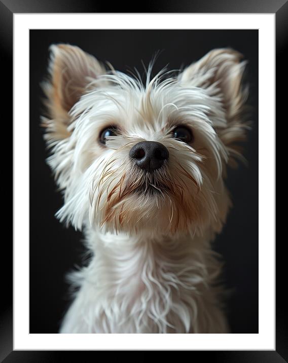 West Highland Terrier Framed Mounted Print by K9 Art