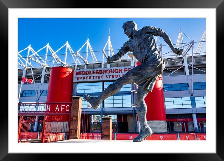 Wilf Mannion Riverside Stadium: Middlesbrough FC Framed Mounted Print by STADIA 