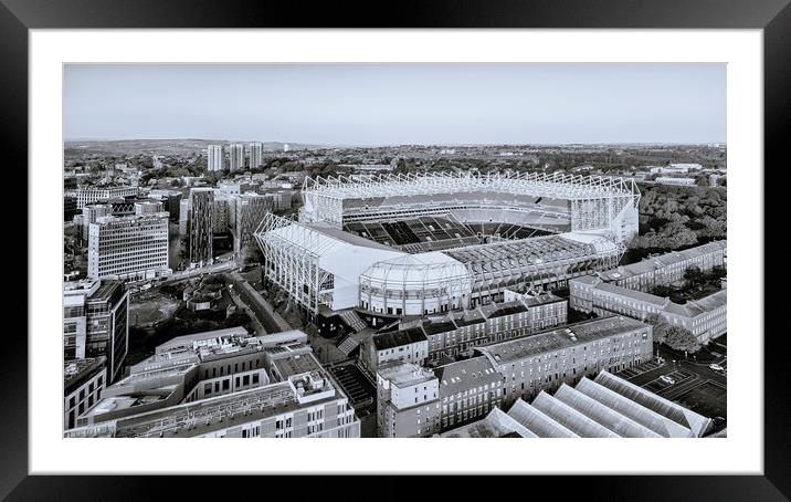 St James Park: Newcastle United FC Framed Mounted Print by STADIA 