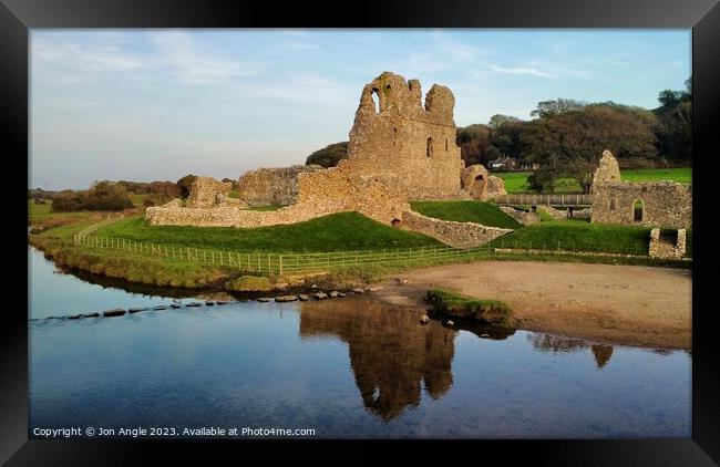 Ogmore Castle  Framed Print by Jon Angle