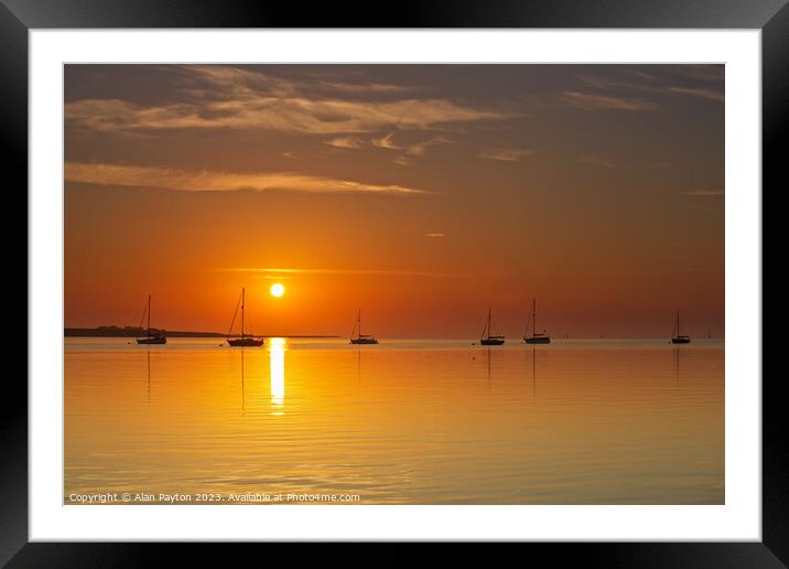 Time for sunrise Framed Mounted Print by Alan Payton
