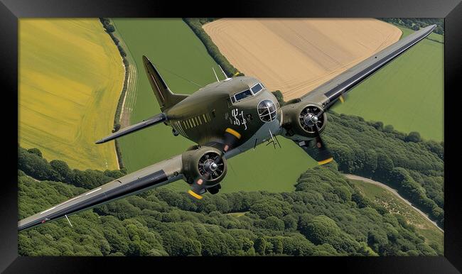 Douglas C-47A Skytrain W7 Framed Print by Airborne Images