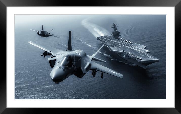 Fleet Protection Framed Mounted Print by Airborne Images