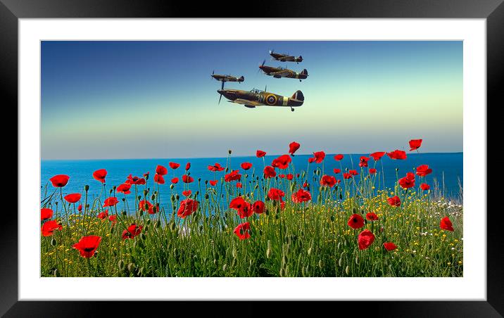 Flypast Framed Mounted Print by Airborne Images